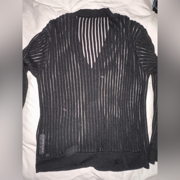 Just Cavalli Black Boxy Button-Up Cardigan - Size S - Picture 9 of 13